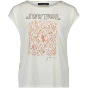 Betty Barclay - Glitterende Boothals Blouse - Wit - Dames