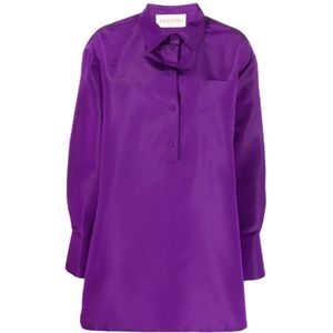 Valentino, Dames, Jurken, Paars, Maat: 2XS Taf,