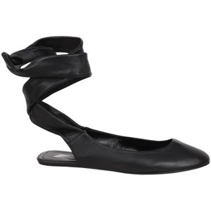 The Attico, Dames, Schoenen, Zwart, Maat: 38 EU Leer,