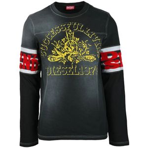 Diesel, Heren, Tops, Veelkleurig, Maat: S Katoen,