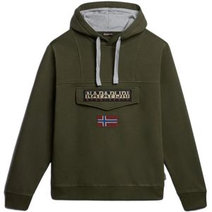 Napapijri, Heren, Sweatshirts & Hoodies, Groen, Maat: XL