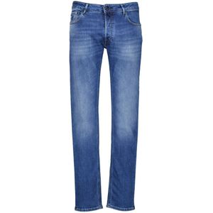 Hand Picked, Heren, Jeans, Blauw, Maat: W38