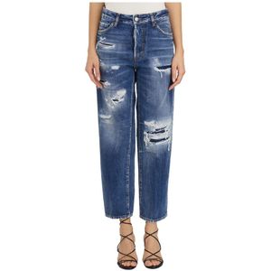 Dsquared2 Denim Boston Jeans , Blue , Dames , Maat: XS