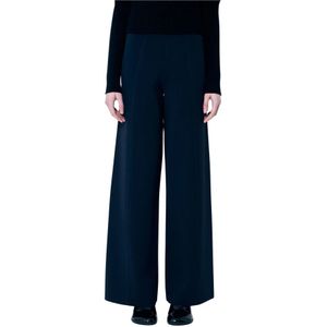 Max Mara, Dames, Broeken, Blauw, Maat: L Viscose,