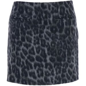 Federica Tosi, Dames, Rokken, Grijs, Maat: XS Wol,