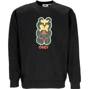 Obey, Heren, Sweatshirts & Hoodies, Zwart, Maat: S Katoen,