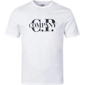 C.p. Company, Heren, Tops, Wit, Maat: XL Katoen,