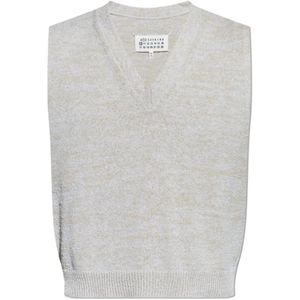 Maison Margiela, Heren, Truien, Grijs, Maat: M Katoen,