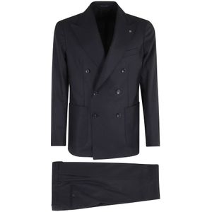 Tagliatore, Heren, Pakken, Blauw, Maat: XL