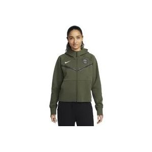 Nike PSG Tech Fleece Windrunner , Green , Dames , Maat: L