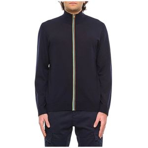 Paul Smith, Heren, Sweatshirts & Hoodies, Blauw, Maat: S Wol,