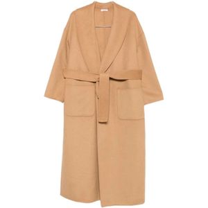 Liu Jo - Lange Wollen Jas - Dames - Wolmix - Strikceintuur