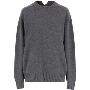 Carven, Dames, Truien, Grijs, Maat: M Flanel,