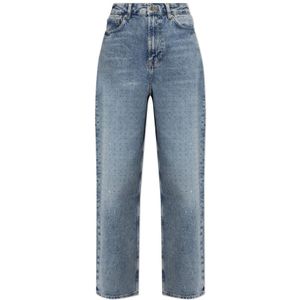 Samsøe Samsøe, Dames, Jeans, Blauw, Maat: W27 L30 Katoen,
