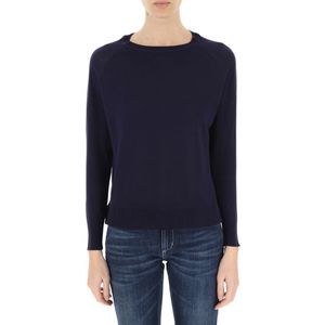 Aspesi, Dames, Truien, Blauw, Maat: XS Katoen,