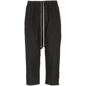 Rick Owens, Heren, Broeken, Zwart, Maat: M Katoen,