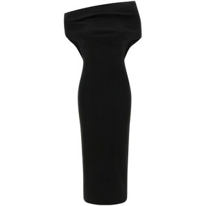 Armarium, Dames, Jurken, Zwart, Maat: M Leer,