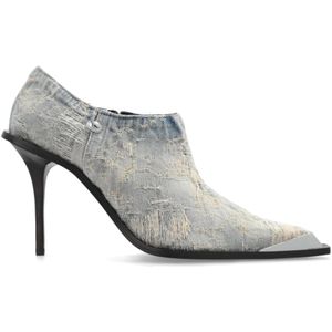 Diesel, Dames, Schoenen, Blauw, Maat: 35 EU Leer,