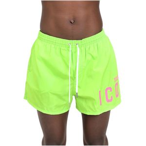 Dsquared2, Heren, Badkleding, Groen, Maat: XL Poliester,
