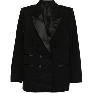 Tom Ford, Dames, Jassen, Zwart, Maat: S Satijn,