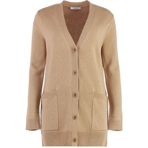 Max Mara - Villar Cardigan - Bruin - Dames - Paillettenmotief