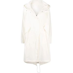 Jil Sander, Dames, Mantels, Beige, Maat: XS Katoen,