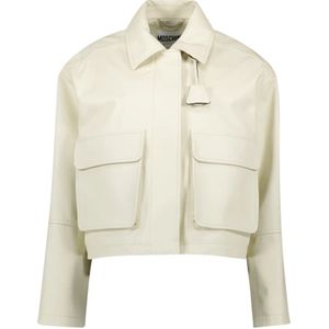Moschino, Dames, Jassen, Wit, Maat: XS