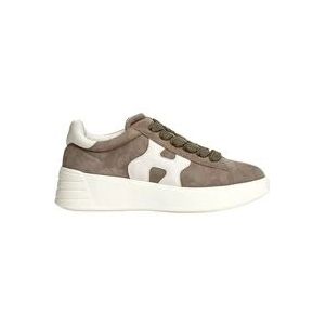 Hogan Suede Marsh Sneakers , Beige , Dames , Maat: 35 EU