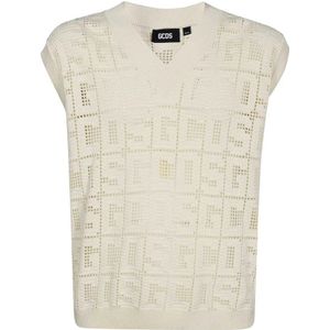 Gcds, Heren, Truien, Beige, Maat: XL Katoen,