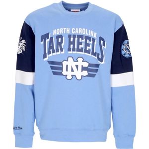 Mitchell & Ness, Heren, Sweatshirts & Hoodies, Blauw, Maat: M Katoen,