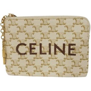 Celine Vintage, Dames, Pre-owned, Beige, Maat: ONE Size