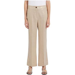 Marella, Dames, Broeken, Beige, Maat: S