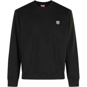 Kenzo, Heren, Sweatshirts & Hoodies, Zwart, Maat: M