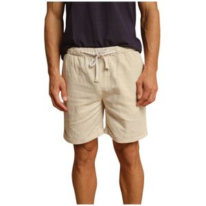 Peninsula, Heren, Korte broeken, Beige, Maat: M Linnen,