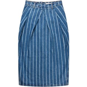 Munthe, Dames, Rokken, Blauw, Maat: M Denim,