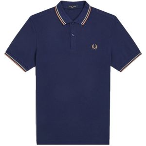 Fred Perry, Heren, Tops, Blauw, Maat: S Katoen,