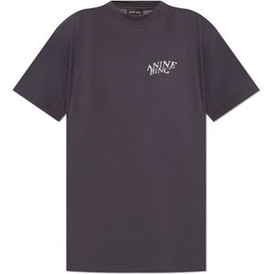 Anine Bing, Dames, Tops, Grijs, Maat: XS Katoen,