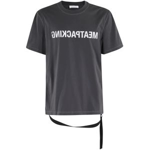 Helmut Lang, Heren, Tops, Grijs, Maat: L Katoen,