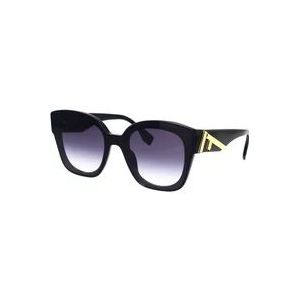 Fendi Glamoureuze zonnebril met blauwverloop lenzen , Black , Heren , Maat: 63 MM
