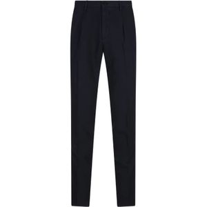 Incotex, Heren, Broeken, Blauw, Maat: M Linnen,