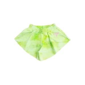 Pinko Katoenen Shorts met Elastische Taille , Green , Dames , Maat: 2XL
