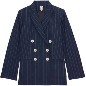 Ines de la Fressange Paris, Dames, Jassen, Blauw, Maat: 2XS Linnen,