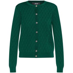 Versace, Dames, Truien, Groen, Maat: M Leer,