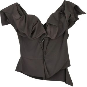 Vivienne Westwood, Dames, Blouses & Shirts, Grijs, Maat: S Poliester,