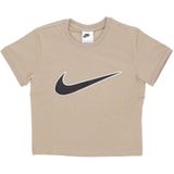 Nike, Dames, Tops, Bruin, Maat: L Katoen,