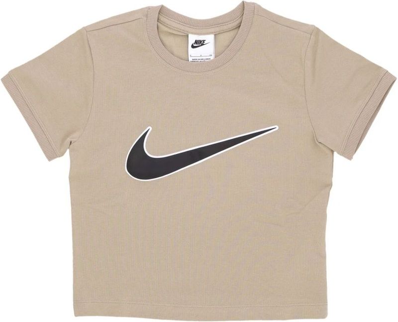 Nike, Dames, Tops, Bruin, Maat: L Katoen,
