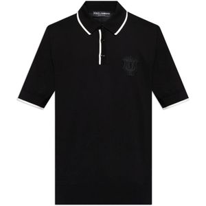 Dolce & Gabbana, Heren, Tops, Zwart, Maat: M Katoen,