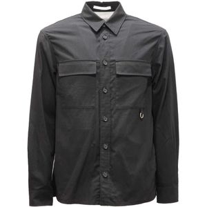 Paolo Pecora, Heren, Overhemden, Zwart, Maat: M