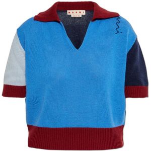 Marni, Dames, Truien, Blauw, Maat: XS Kasjmier,
