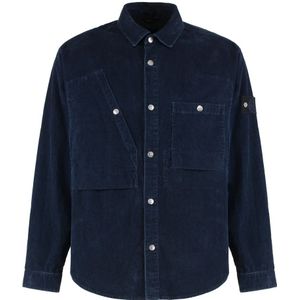 Stone Island, Heren, Jassen, Blauw, Maat: XL